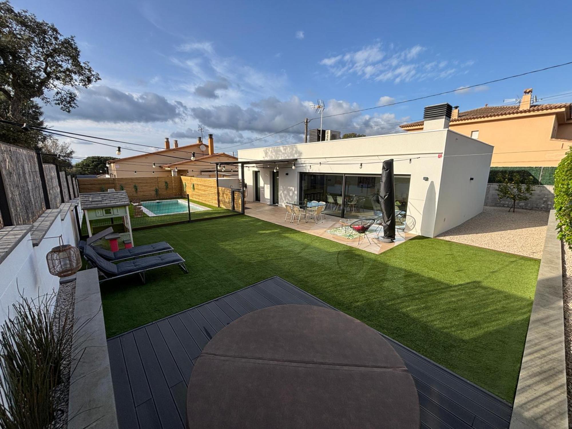 Espectacular Casa En Llagostera - Costa Brava, Con Piscina المظهر الخارجي الصورة